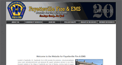 Desktop Screenshot of fayettevillefd.org